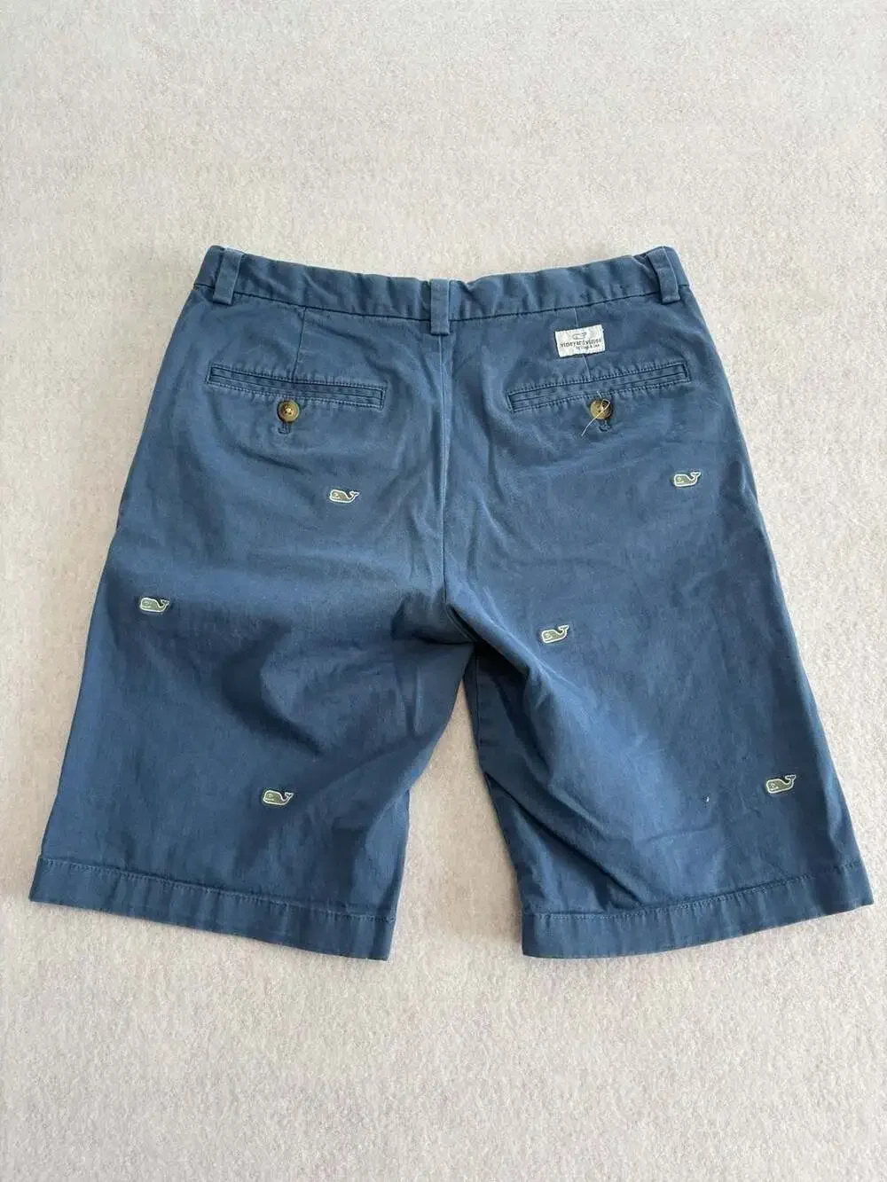 Vineyard Vines Boys Whale Embroidered Club Shorts